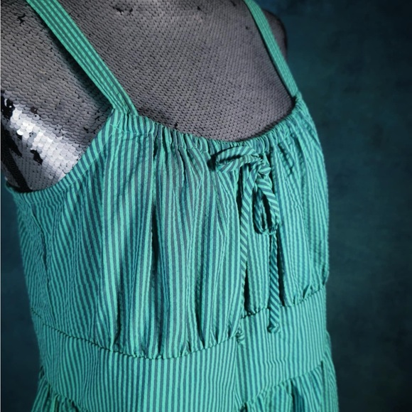 NWT INC Womens Smocked Calf Midi Dress sz 14 - Picture 9 of 9